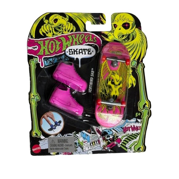Tony Hawk Hot Wheels Skate Vertibird SK8 Fingerboard Pink Shoes 2022 New - Picture 1 of 3